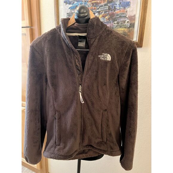 The North Face Women's Jacket‎ Sz S Full Zip Long Sleeve Fall Brown Fleece - Picture 1 of 3